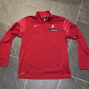 Nike Dri-fit Univ of Alabama 1/4 zip pullover med